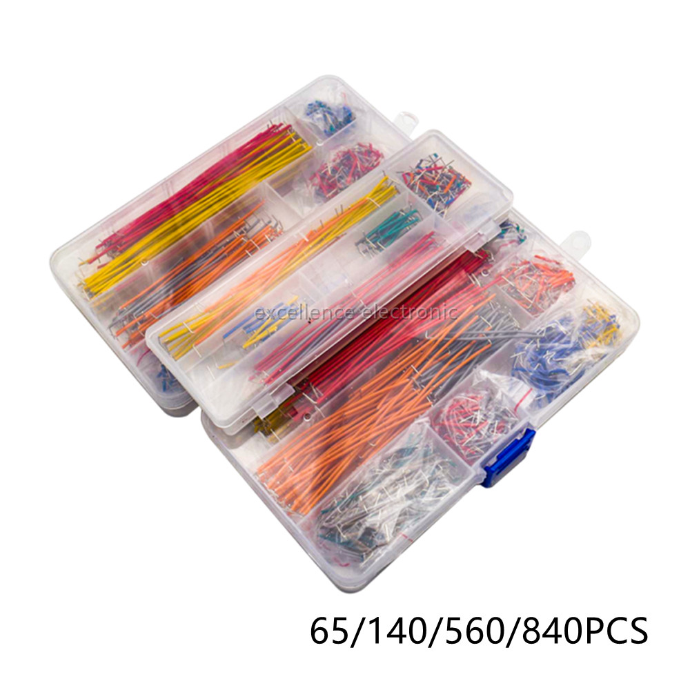 Jumper Wire Kit - 65/140/560/840 stks/doos Soldeerloze Broodplank Jumper Draden