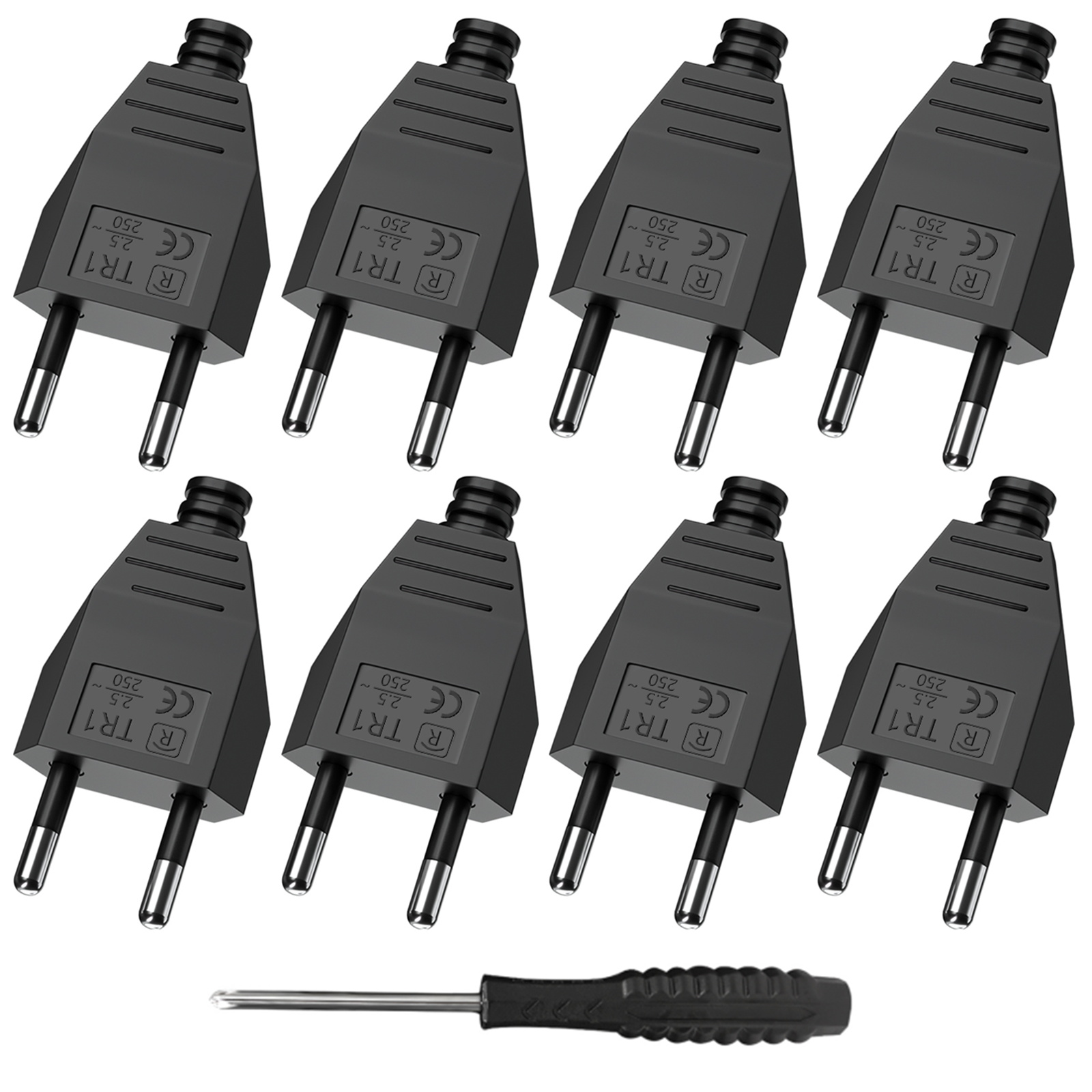 Ipex Connector - 4/6/8 Stuks Eu Plug Adapter Man