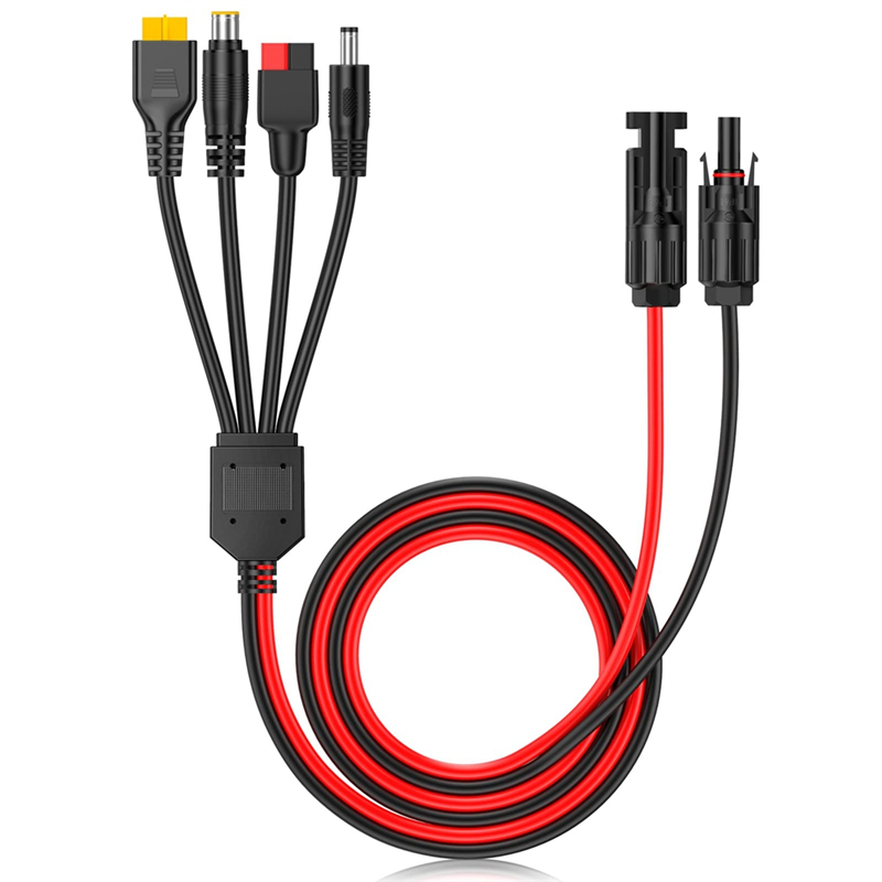 Ipex Connector - A01F-4-In-1 Zonnepaneel Connector Verlengkabel Splitter Voor