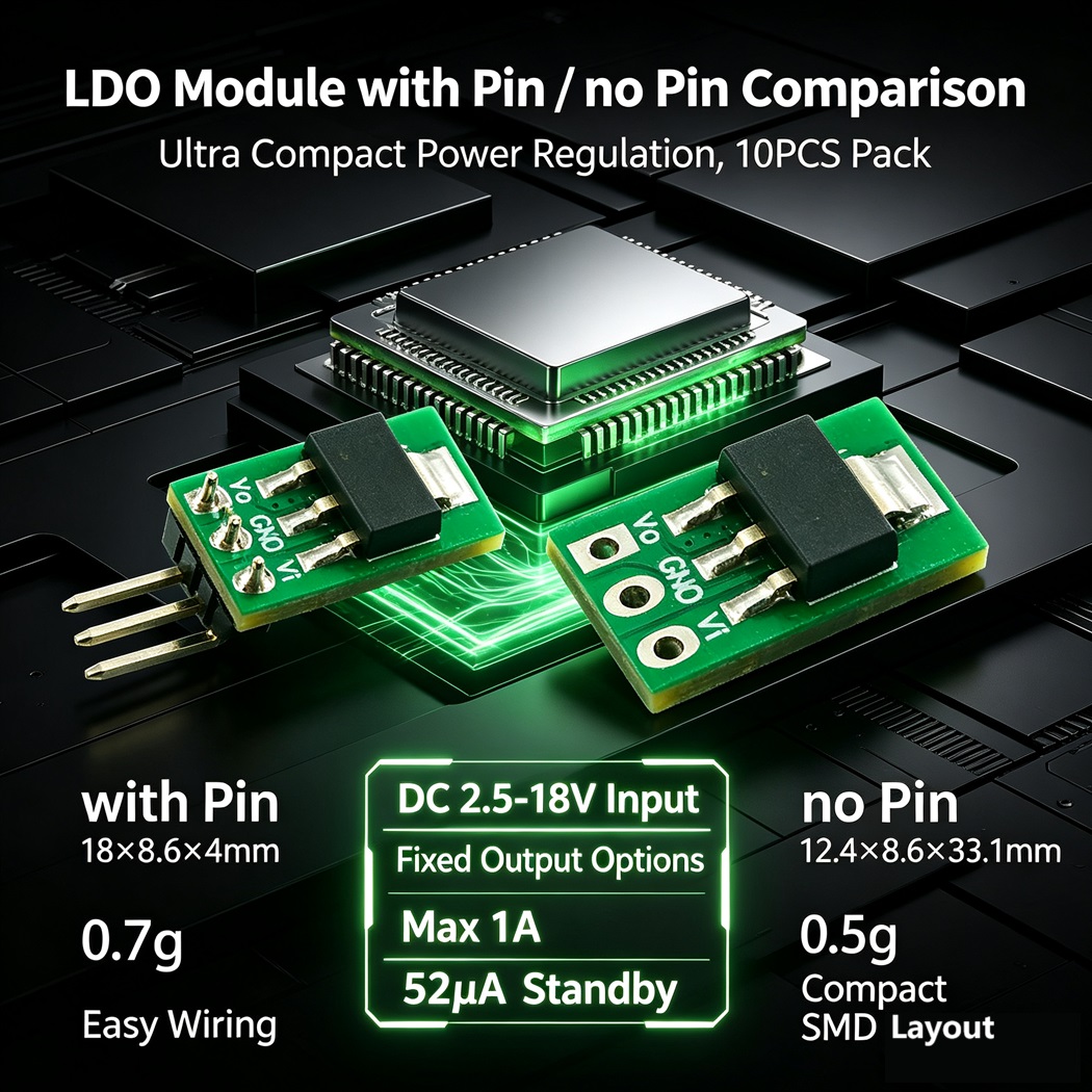 Esp32 Step Down Buck - 10 stuks 2,5-18V naar 1,2V 1,8V