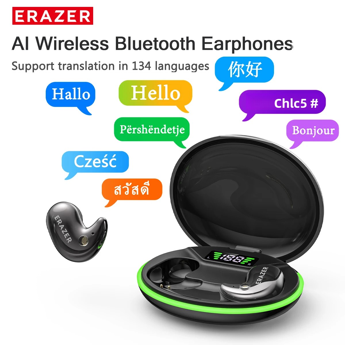 Usb C Cable - EARZER XF58 In-Ear Bluetooth Hoofdtelefoon Met