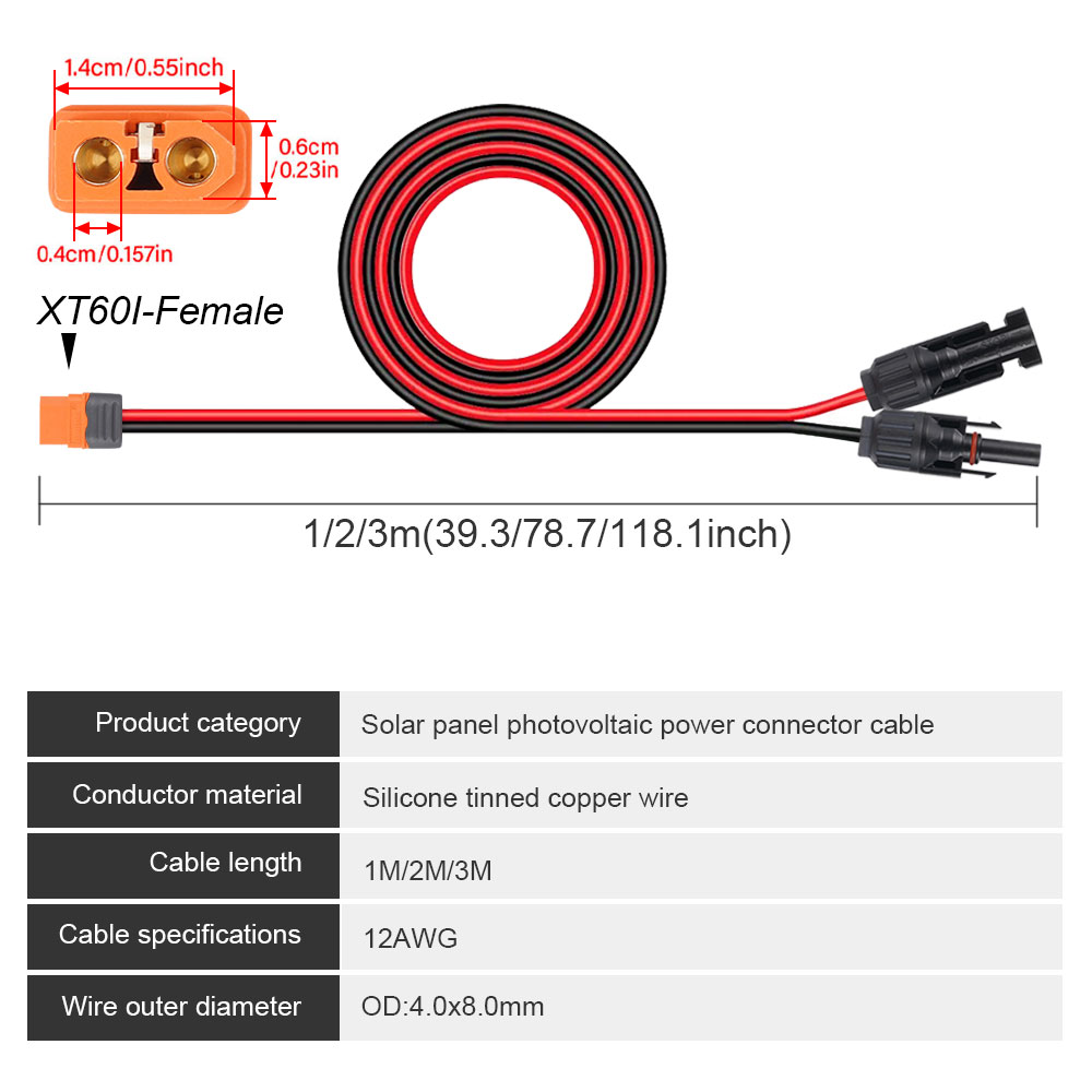 1/2/3M Solar Connector naar XT - Ipex Connector recensie en prijs