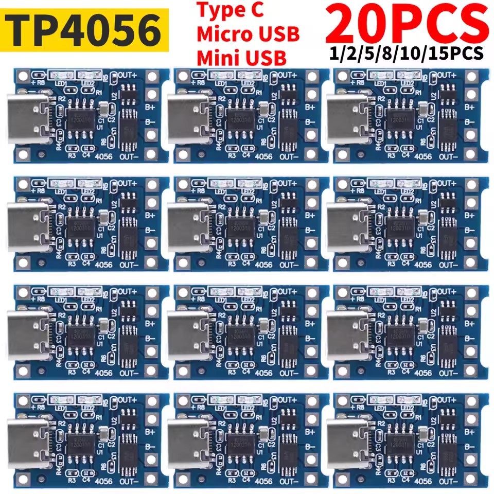 1-20 STKS Type-c/Micro/Mini US - Tp4056 Module recensie en prijs