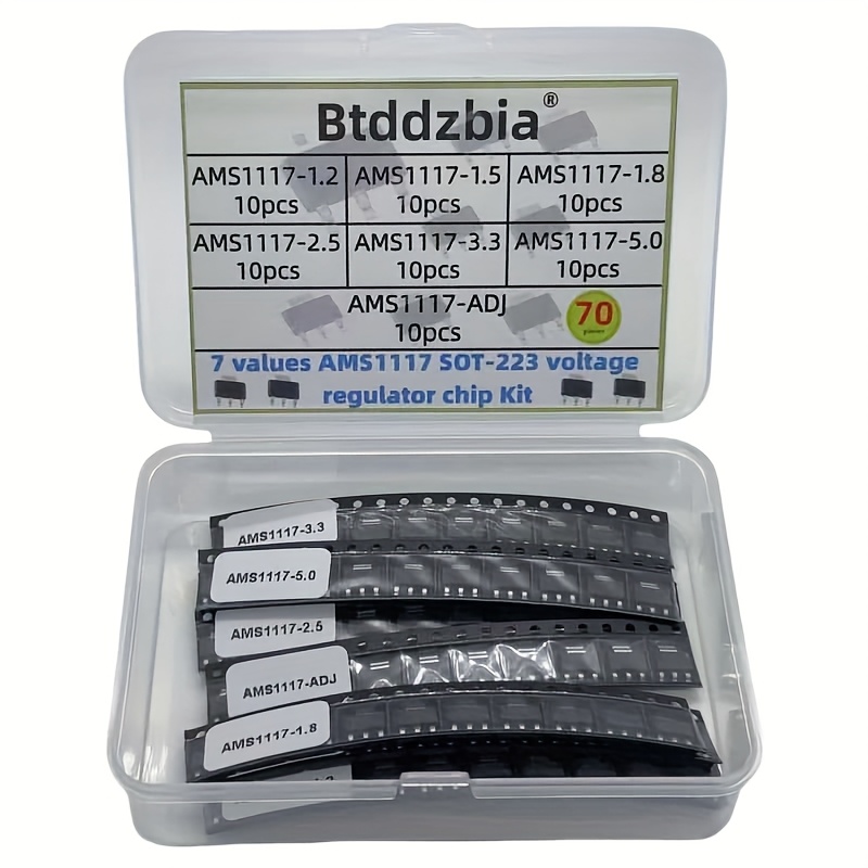 70 stks kit Spanningsregelaar  - Ams1117 Module recensie en prijs