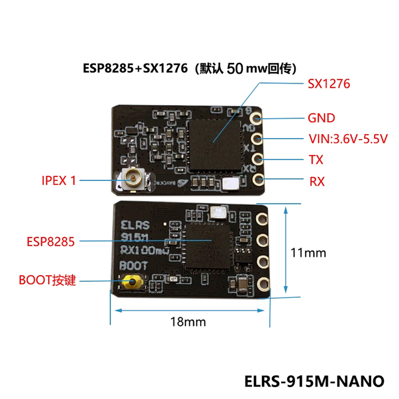 BAYCK ELRS 900MHz 915MHz NANO  - Ipex Connector recensie en prijs