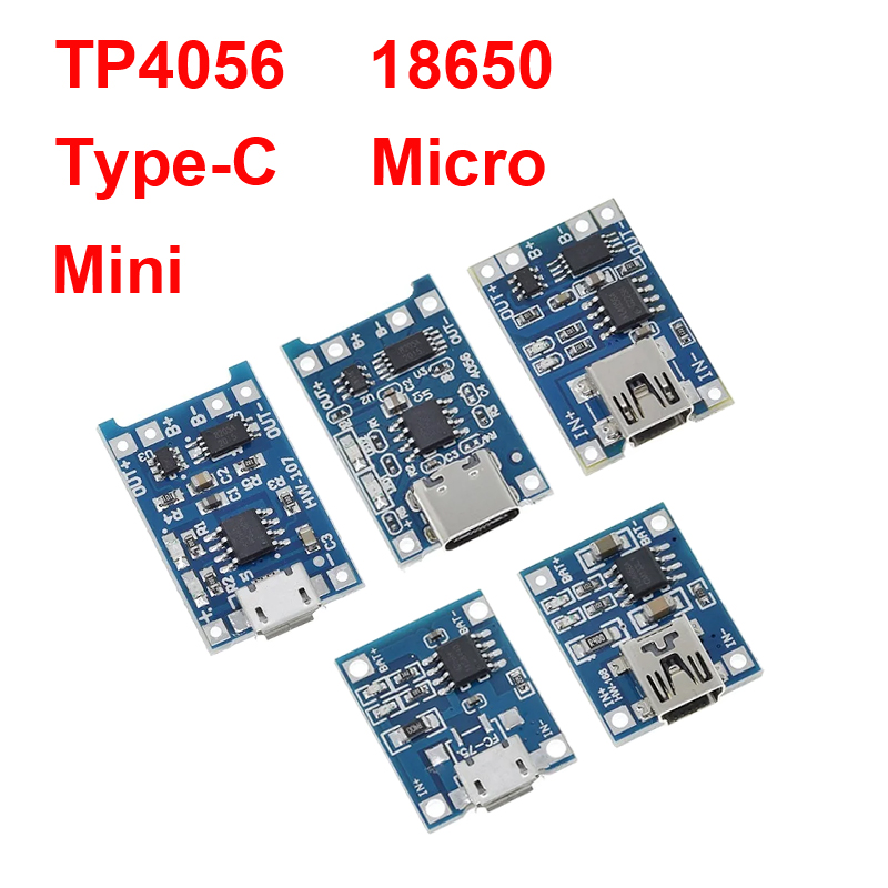 1/5 STKS 5 V 1A Micro/Type-c/M - Tp4056 Module recensie en prijs