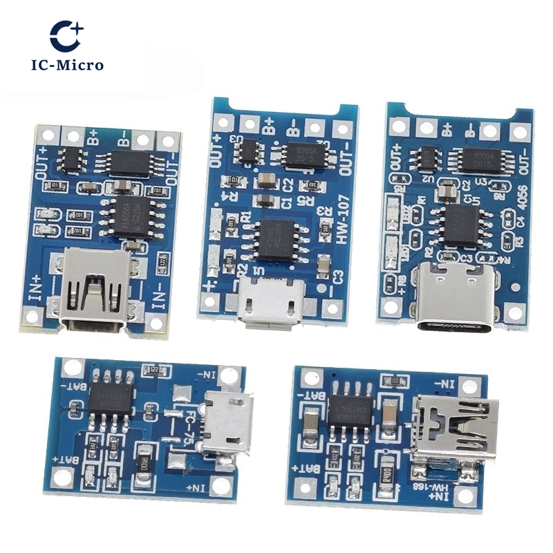 1/5 STKS 5 V 1A Micro/Type-c/M - Tp4056 Module recensie en prijs