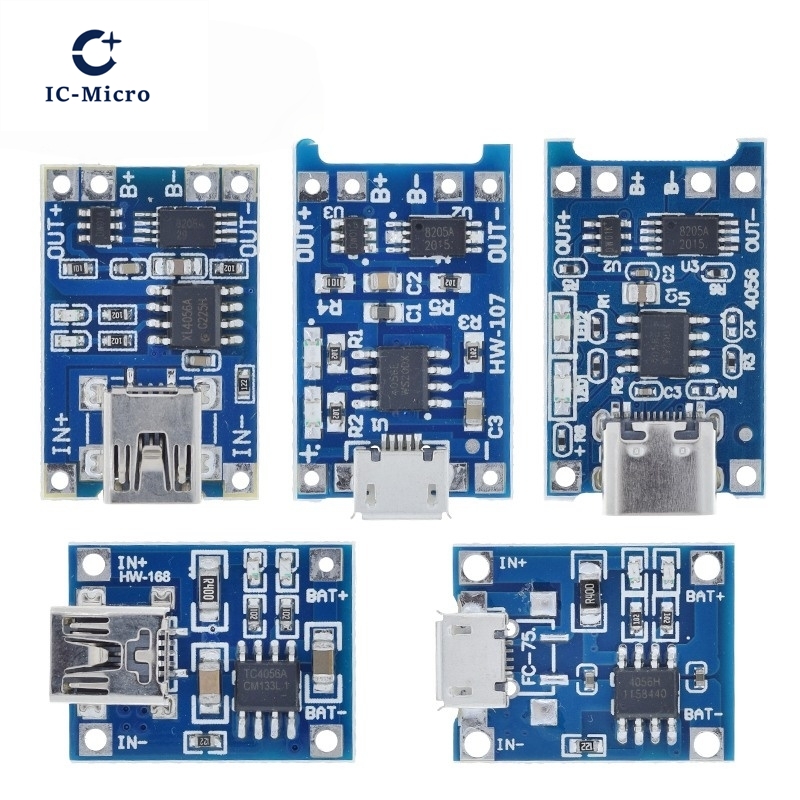 1/5 STKS 5 V 1A Micro/Type-c/M - Tp4056 Module recensie en prijs