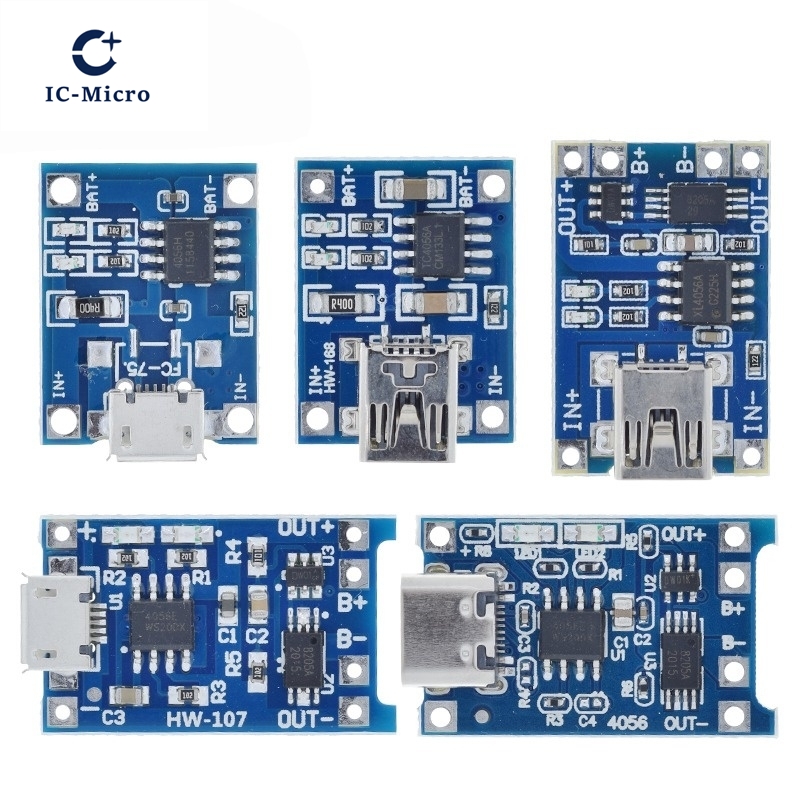 1/5 STKS 5 V 1A Micro/Type-c/M - Tp4056 Module recensie en prijs