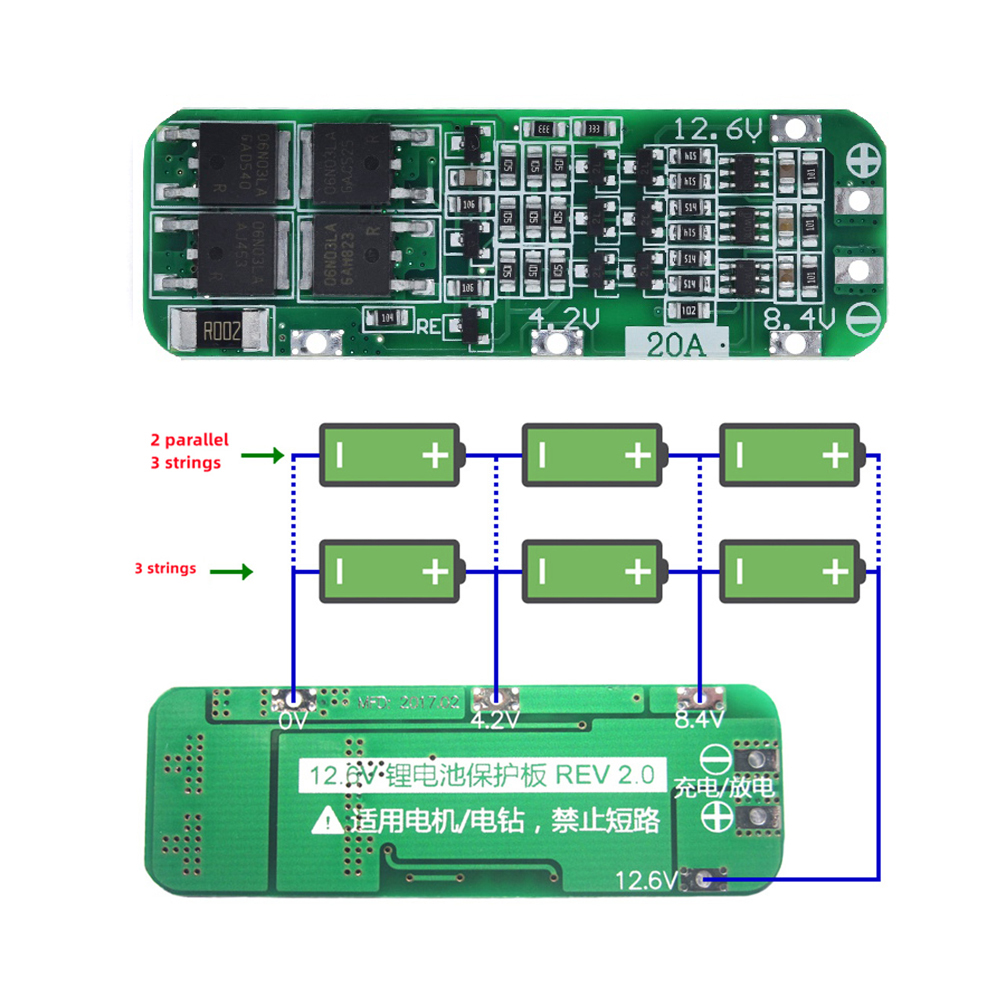 3S 20a Li-Ion Lithium Batterij - Li Ion Charger Module recensie en prijs