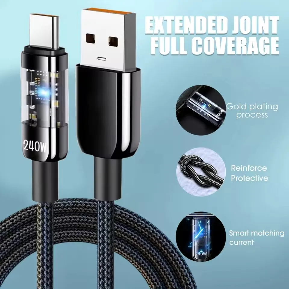 240W nylon USB-C-kabel voor su - Usb C Cable recensie en prijs