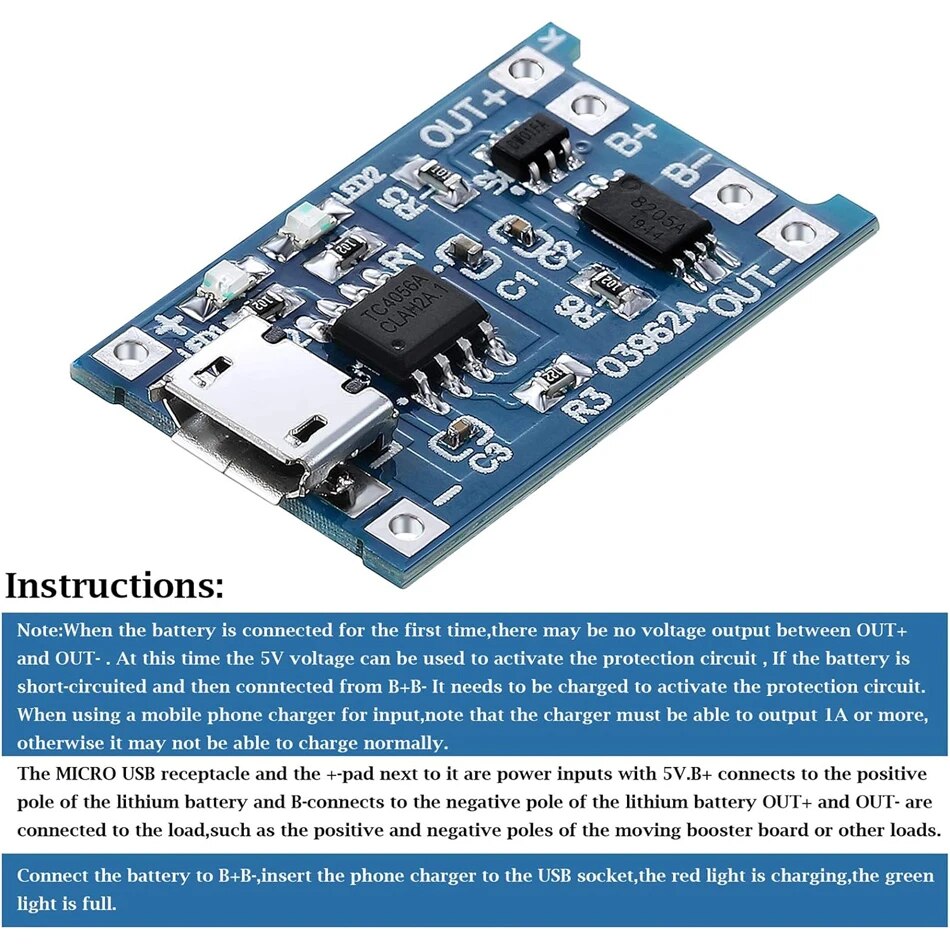 20 stks TP4056 1A 5 V Lithiumb - Tp4056 Module recensie en prijs